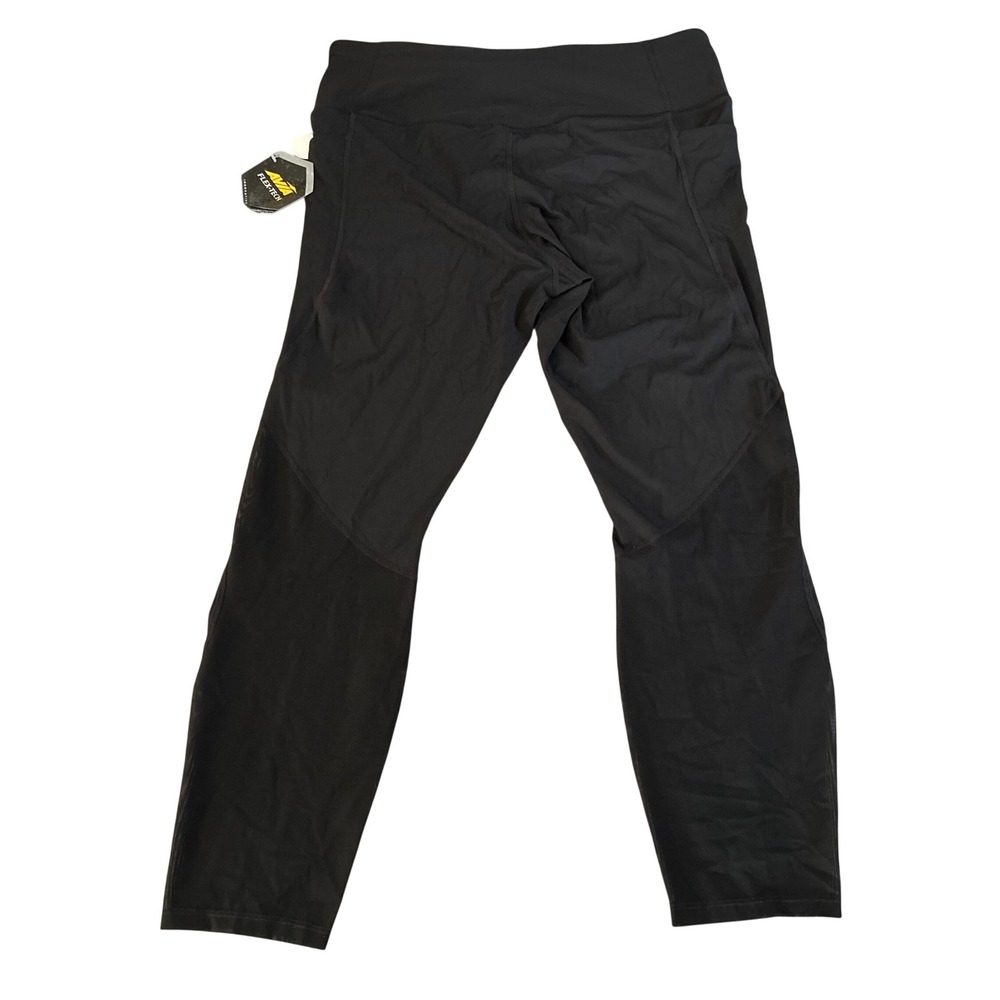 Avia Flex-Tech 7/8 Length Legging Womens Size XL (16/18) Black High Compression - Picture 4 of 5